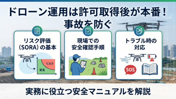 ドローン運航の事故を防ぐリスク評価と現場の安全確認マニュアル